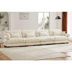 Super Comfort Oversized Modular Sectional Sofa, Deep Seat Convertible L Shaped Couch