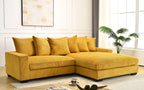 Luxe - Oversized 2 Piece Sectional Couches, L Shaped Sofa with Chaise