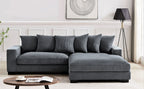 Luxe - Oversized 2 Piece Sectional Couches, L Shaped Sofa with Chaise