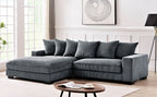 Luxe - Oversized 2 Piece Sectional Couches, L Shaped Sofa with Chaise