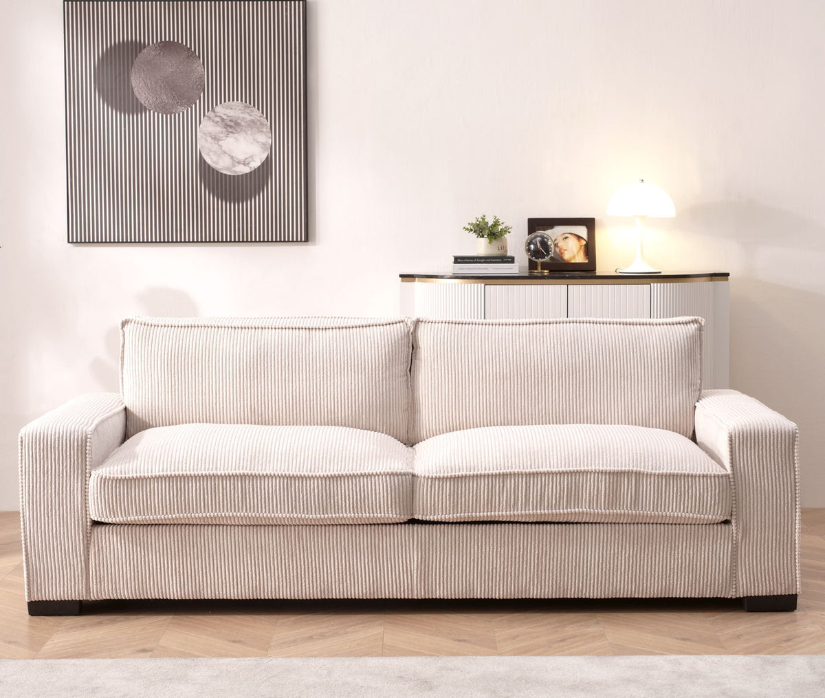 Luxe Sofa with Sleek Design, Spacious & Comfortable 3 – Seater Couch
