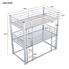 Triple Bunk Bed with Sturdy Construction & Space Saving Design