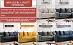 Luxe - Oversized 2 Piece Sectional Couches, L Shaped Sofa with Chaise