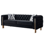 Chesterfield - Modern Tufted Living Room Sofa, 84.25''W Couch