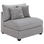 Cambria 5-piece Upholstered Modular Sectional Sofa Grey
