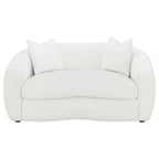 Isabella 3-piece Faux Sheepskin Upholstered Sofa Set Natural