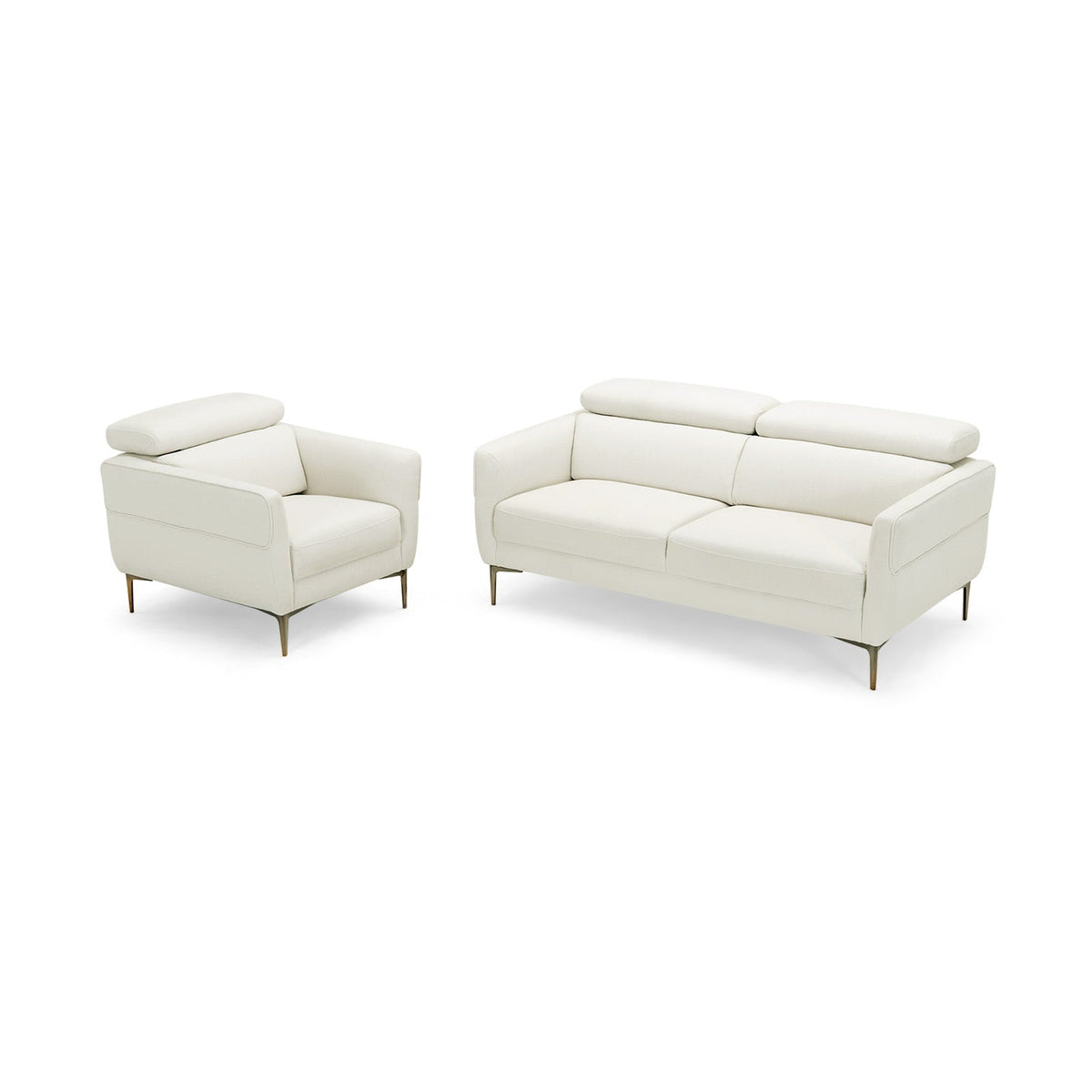 Modern Sofa Set with Adjustable Headrest