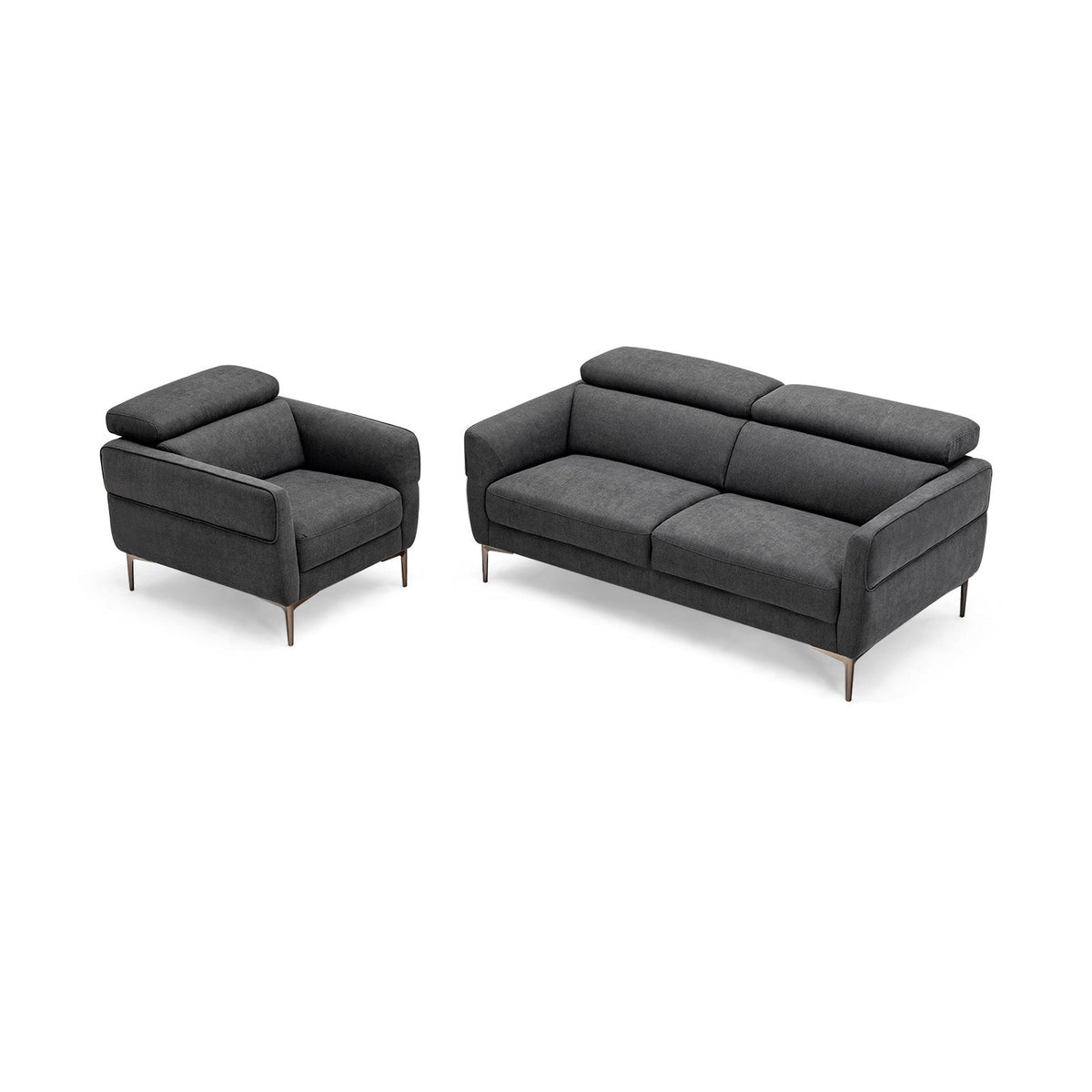 Modern Sofa Set with Adjustable Headrest