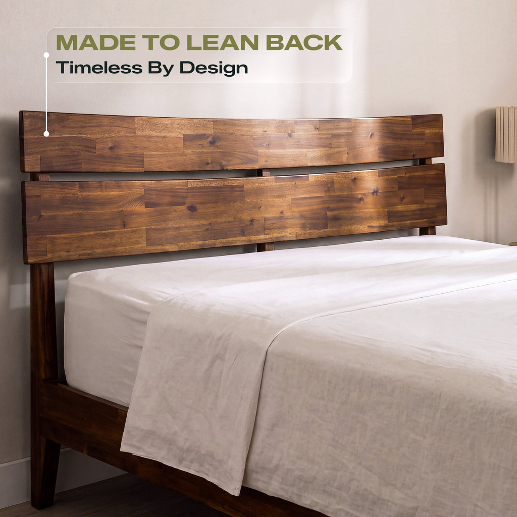 Aurora Solid Wood Bed Frame