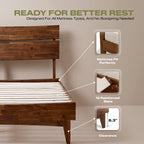 Aurora Solid Wood Bed Frame