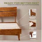 Aurora Solid Wood Bed Frame