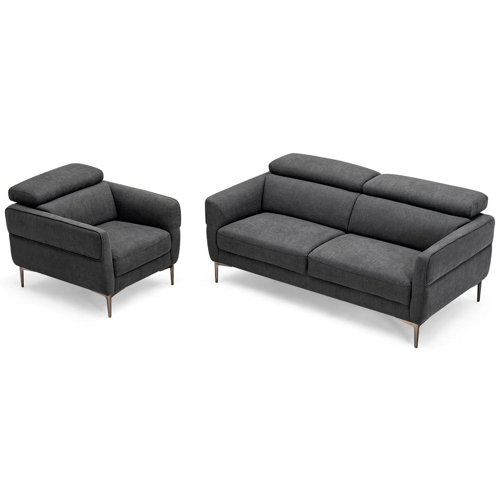 Modern Sofa Set with Adjustable Headrest