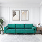 Modular 1/2/3/4-Seat L-Shaped Sectional Sofa Couch with Socket USB Port-3 – Seat with USB port